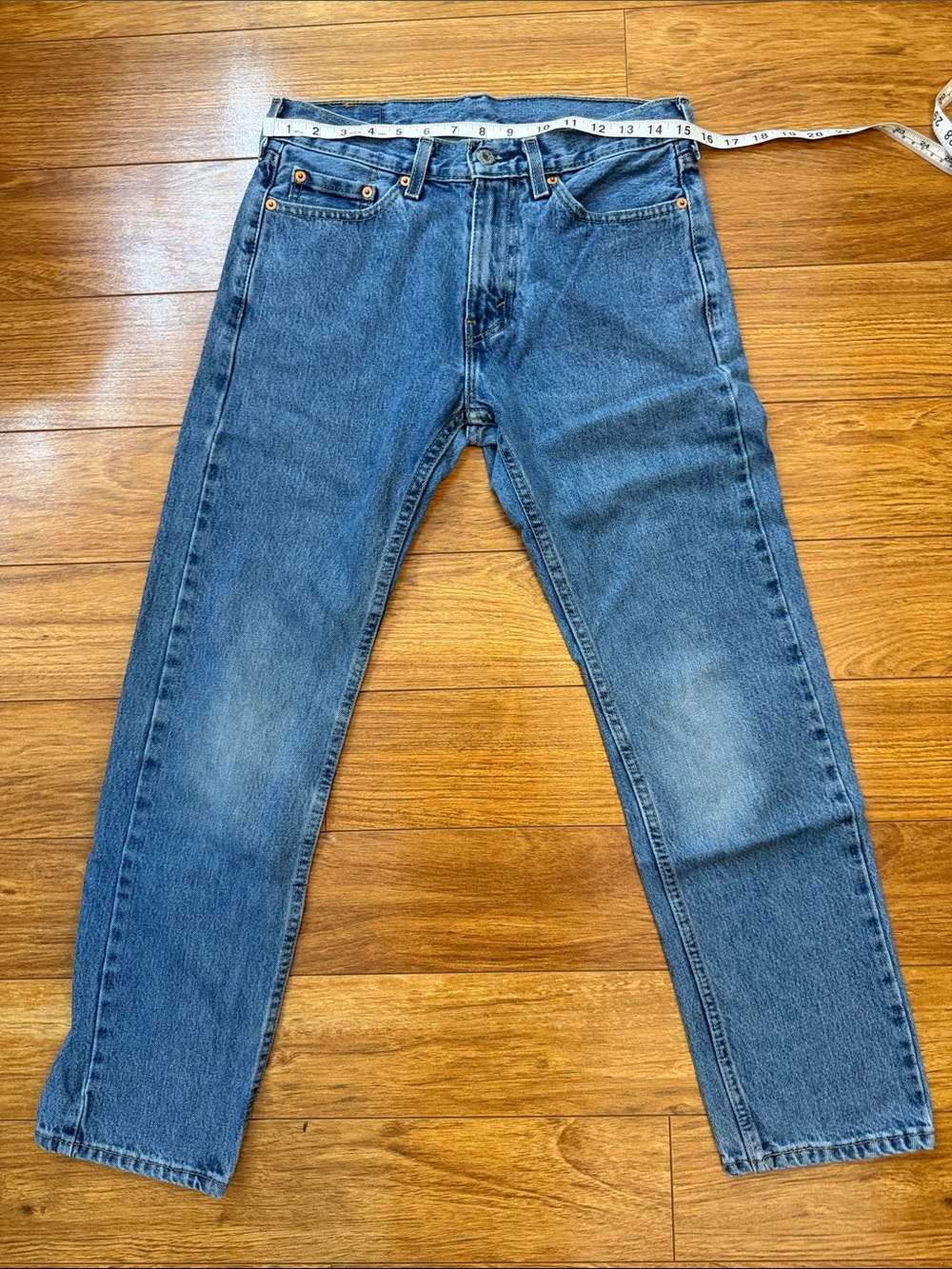Levi's Medium Blue Straight Leg Jeans 29x30